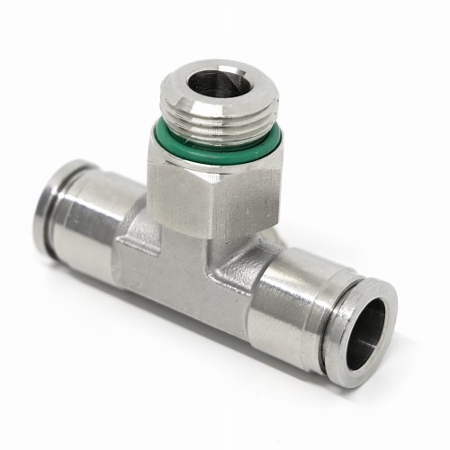 Szybkozłączka wtykowa trójnik 10mm G3/8" nierdzewna Viton SS316