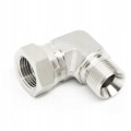 Złączka AB kątowa półśrubunek BSPP 1/2" stożek 60° SS316 nierdzewna