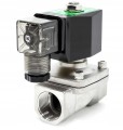 Elektrozawór hydrauliczny 3/8" NC Viton nierdzewny 12VDC