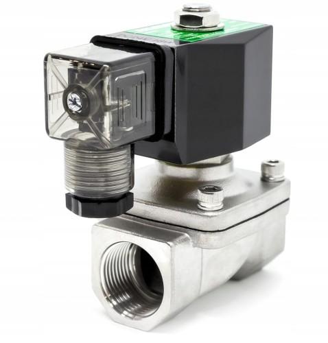 Elektrozawór hydrauliczny 3/8" NC Viton nierdzewny 12VDC