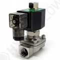 Elektrozawór hydrauliczny 1" NO Viton nierdzewny 12VDC