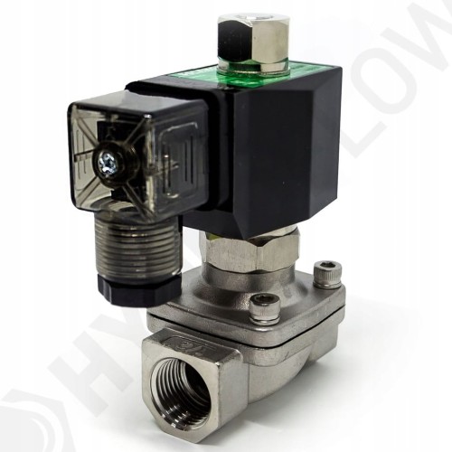 Elektrozawór hydrauliczny 1" NO Viton nierdzewny 12VDC