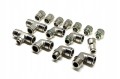 Szybkozłączka złączka wtykowa kątowa G 3/8'' 16mm Viton nierdzewna SS316
