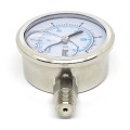 Manometr glicerynowy 0-10 bar 60mm dolny BSPT(Rt) 1/4" nierdzewny SS316