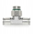 Szybkozłączka wtykowa trójnik 6mm G1/4'' nierdzewna Viton SS316