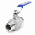 Zawór kulowy dwuczęściowy nyplowy GZGZ  1/4" 304 nierdzewny kwasoodporny
