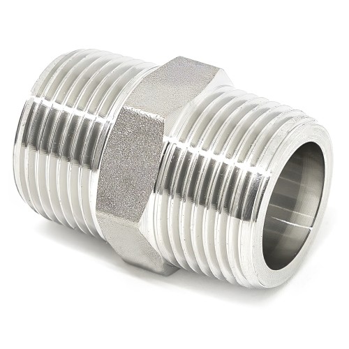 Nypel BSPT 1/4" SS304 64bar Inox nierdzewny