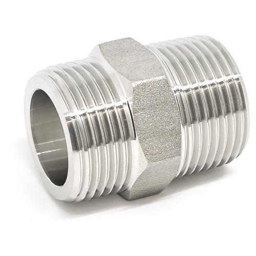 Nypel/adapter płaskoczołowy BSPP(G) x NPT 5/4" (1 1 /4") SS316 nierdzewny