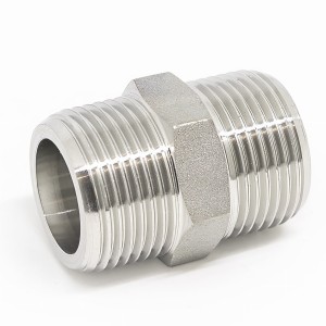 Nypel/adapter płaskoczołowy BSPP(G) 3/4" SS304 64bar nierdzewny